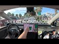 Tesla FSD Takes On SIX-exit Roundabout!  One Disengagement (not where you think)