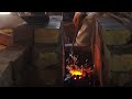 Making Fire with Bamboo - museum forge first lighting