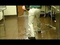 Floor Cleaning for Restaurants- Back of House using a Foam Gun