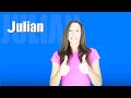 Name Game Song JULIAN | Learn to Spell Your Name JULIAN | Patty's Primary Songs