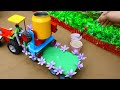 Diy tractor mini Automatic Brick making Machine | How Brick Manufacturing Process | @Farmmodel