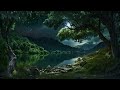 Raindrop Reverie | Relaxing Evening By The Forest Lake | Tranquil Ambience | White Noise | ASMR