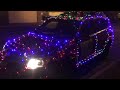 Christmas light on a car