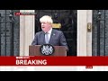 UK Prime Minister Boris Johnson delivers resignation speech - BBC News