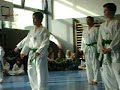 Antonio pasando su cinta verde Taekwondo