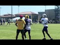 One on ones with LSU's wide receivers vs defensive backs!