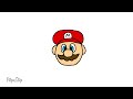 Super Mario drawing song animation