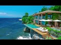 Summer Beach Space With Soothing Ocean Sounds - Positive Bossa Nova For Happy Mood, Stress Relief