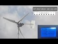 Wind Turbine Hitting 1500 watts in 40mph gusts - Storm Kathleen - Link to Livestream