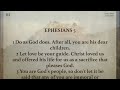 The Holy Bible | EPHESIANS | Contemporary English (FULL) With Text