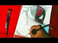 How to Draw Spider-man VS Venom | Part - 2 | Pencil Colouring