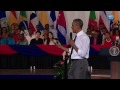 President Obama Speaks at a Town Hall With Young Leaders of the Americas in Jamaica