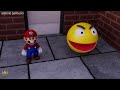 Pacman and Mario go to town to save the princess from Bowser