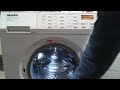 Miele W3933: Empty final spin at 1600 RPM (with top removed)