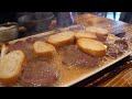 giant steak, amazing boiled butter steak - korean street food