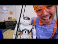 Blippi MEETS Hans The Robot | Blippi's Stories and Adventures for Kids | Moonbug Kids