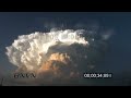 6/22/2010 time lapse storm clouds forming stock video