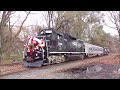 December Railfanning chase of the Toys for Tots on the Dover & Delaware to Phillipsburg NS LL  2022