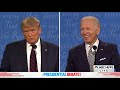 'Mr. President Let Him Answer' Trump Talks Over Biden As He Tries To Defend Son Hunter | NBC News