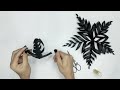 DIY Paper Snow Flakes ❊| DIY Origami Paper Snow Flakes Tutorial | 5 minute Tutorial | Jasmine Art