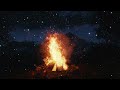 ✨Twinkling Starry Campfire Ambience✨Campfire sounds to calm your mind