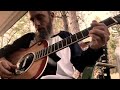 Unplugged pan resonator blues guitar Highwayman 156 by HighwayKey “The wind cries Larry”