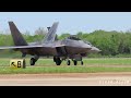 2023 USAF F-22 and F-16 Viper Joint Demo + Heritage Flight - Defenders of Liberty Airshow - Day 1