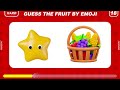 Find the ODD One Out - Fruit Edition🍓Easy, Medium, Hard Levels | Emoji Quiz