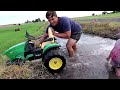 Playing in the mud and watering hay with kids tractors | Tractors for kids