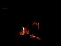 Night Fireplace with Crackling Fire Sounds 🔥Cozy Fireplace (12 HOURS). Fireplace Noises Black Screen