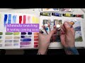 Trying Shinhan Professional Designer's Gouache for the first time ✶ Swatching, Color Mixing & Demo