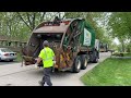 Waste Management Mack LE McNeilus Rear Loader Garbage Truck