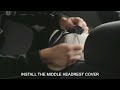 GIANT PANDA Rear Bench Car Seat Cover Installation