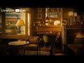 🔥 Crackling Fireplace with Smooth Jazz Music Ambience - 4K Cozy Coffee Shop Ambience