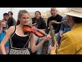 Dance Monkey - Karolina Protsenko & Daniele Vitale | Violin & Sax Street Performance