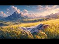 Beautiful Piano Vibes☀️ Relaxing Piano Music🌿Meadow Background for Sleep, Work, Study