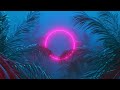 Loop Neon Background 🟣 Retro Futuristic | Landscape | Round Frame Loop | Screensaver | INFINITE LOOP