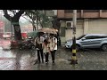 Heavy Rain Walk at University Belt Manila Philippines [4K]
