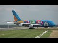 90 MINUTES AIRPLANES ONLY - Airbus A380 ONLY - A380 Landing, Departure, Go Around ... (4K)