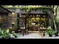 Jazz Relaxing Music - Fresh Outdoor Coffee Ambience Shop ☕ Bossa Nova Jazz for Study, Work And Relax