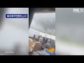 Video shows roof fly off building as possible tornado rips through Montebello