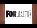 HOW TO DRAW THE FORTNITE LOGO