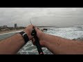 Trying to fish Amanzimtoti main beach......  (Saw a lot of dolphins)