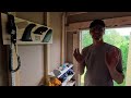 The paddle shed, I show how it turned out inside, with kayaks, paddle boards, paddles and more.