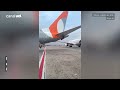 Aviões colidem no pátio do aeroporto de Congonhas; vídeo mostra aeronave danificada