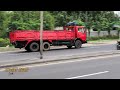 Truck Spotting Traffic Sound - Very busy highway with large vehicles Truck container trailer wingbox