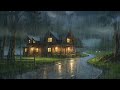 Beautiful Rain Sounds for Sleep | Rain Sounds Taken from The Road in Front of The Village Houses