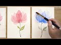 'Layered Petals' Watercolor Painting Technique #338