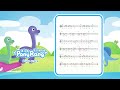 크로노사우루스 공룡송 - 나는야 공룡 동요 - Nursery rhyme piano sheet music - PonyRang TV Kids Play