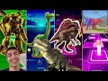 🦖 Transformers vs The Good Dinosaur vs Jurassic World vs T-Rex Spider Man | Coffin Dance 🪩